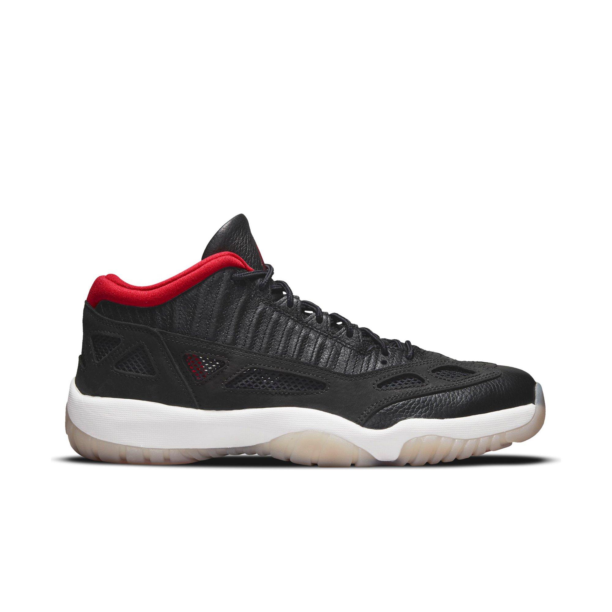 Jordan 11 low ie black outlet red